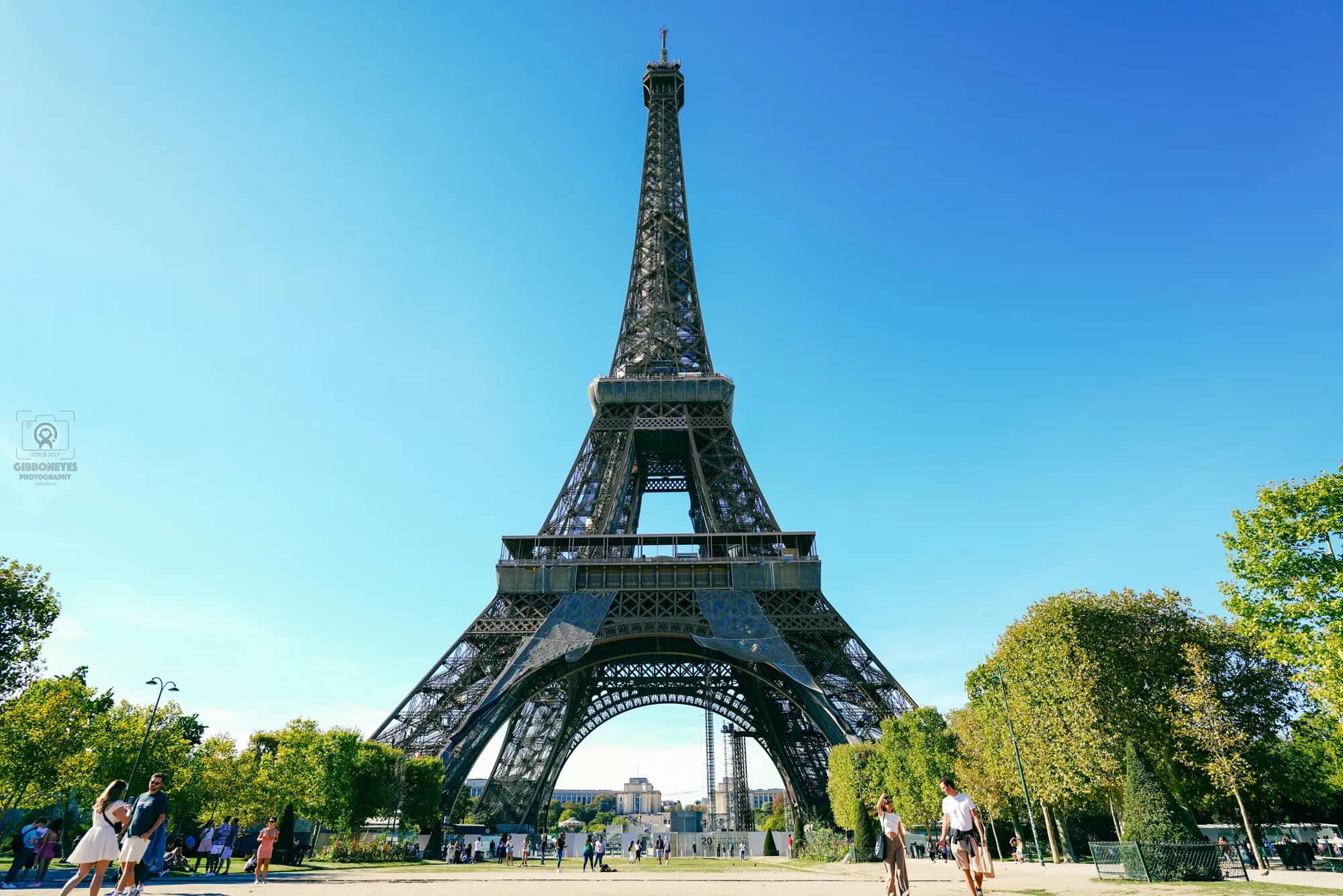 Eiffel Tower on a clear day